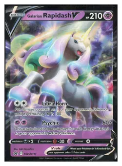 Galarian Rapidash V Holo Promo SWSH: Sword & Shield Promo Cards SWSH111 NM M027 - Image 1