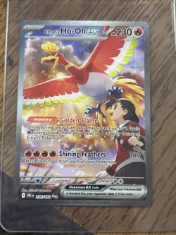 NM! Ethan's Ho-oh ex (230/182) Destined Rivals Special Illustration Pokemon Card - Image 2