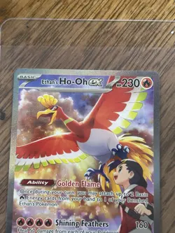 NM! Ethan's Ho-oh ex (230/182) Destined Rivals Special Illustration Pokemon Card - Image 4