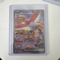 Pokemon TCG Ethan's Ho-Oh EX Holographic Card Destined Rivals 230/182 NM - Image 1