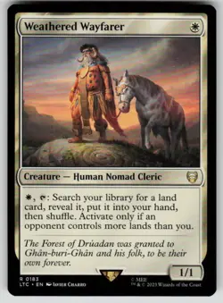 Weathered Wayfarer Commander: The Lord of the Rings 183 MTG NM - Image 1