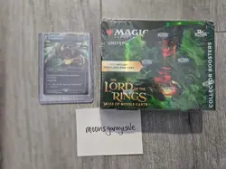 MTG Lord of the Rings-Tales of Middle Earth Collector Booster Box+Lorien Brooch 195166205038 - Image 1