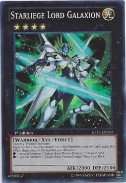 Yugioh! LP Starliege Lord Galaxion - JOTL-EN050 - Super Rare - 1st Edition Light - Image 1