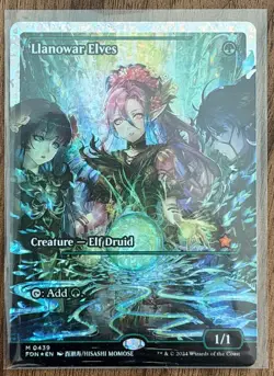 Llanowar Elves Showcase Fracture Foil #0439 MTG FDN EN Foundations - Image 3