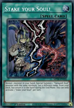 Yugioh! LP Stake your Soul! - MP24-EN142 - Prismatic Secret Rare - 1st Edition L - Image 1