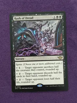 Rush of Dread R MTG Outlaws of Thunder Junction NM - Image 1