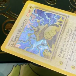 Pokemon 2001 Lt. Surge's Electabuzz 6/132 Gym Heroes Holo LP - Image 5