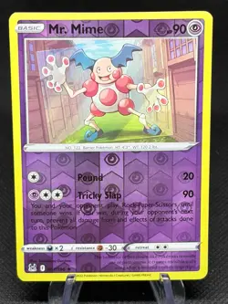 Pokemon - Mr. Mime 67/196 - Reverse Holo - Lost Origin - LP - Image 1