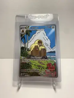 Pokemon TCG Alolan Dugtrio Holo Card Sv08: Surging Sparks 208/191 NM Condition - Image 1