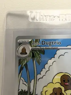 Pokemon TCG Alolan Dugtrio Holo Card Sv08: Surging Sparks 208/191 NM Condition - Image 2