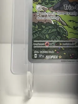 Pokemon TCG Alolan Dugtrio Holo Card Sv08: Surging Sparks 208/191 NM Condition - Image 5