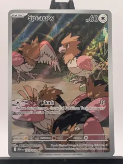 NM Spearow 151/132 Mega Evolution Illustration Rare Pokemon Card - Image 1