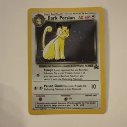 Dark Persian Pokemon Card WOTC Black Star Promo #17 Holo 2000 LP W/Swirl - Image 1