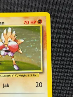 Pokemon TCG Hitmonchan Base Set Holo Unlimited Rare Card 7/102 LP-NM Condition - Image 4