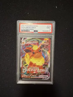 2021 Pokemon Flareon VMAX Full Art 018/203 Evolving Skies PSA 9 Mint Fresh Grade - Image 1