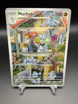 2023 Pokemon MEW EN Illustration Rare #177 Machoke - Image 1