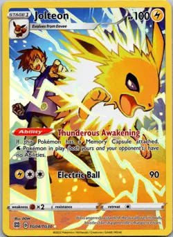Jolteon TG04/TG30 Holo Brilliant Stars Trainer Gallery Pokemon NM - Image 1