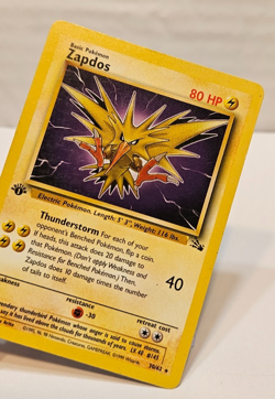 Zapdos 30/62 Rare 1st Edition Fossil Pokemon 1480 - Image 4
