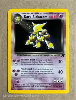 2000 Pokemon Team Rocket Unlimited - Dark Alakazam 1/82 - Holographic - WOTC - Image 1