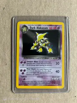 2000 Pokemon Team Rocket Unlimited - Dark Alakazam 1/82 - Holographic - WOTC - Image 3