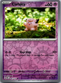 Clefairy 081/197 - SV03: Obsidian Flames Pokemon TCG NM Reverse Holofoil - Image 1