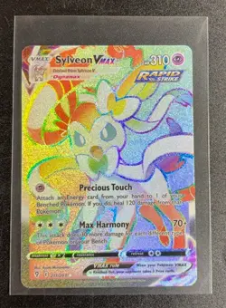 Pokemon Sylveon VMAX Secret Rare Full Art Holo 310 HP 211/203 Evolving Skies - Image 1