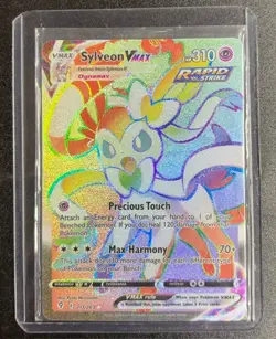 Pokemon Sylveon VMAX Secret Rare Full Art Holo 310 HP 211/203 Evolving Skies - Image 2