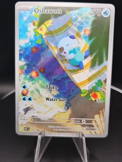 Pokemon TCG Oshawott Illustration Rare from White Flare 105/086 NM Fresh Pull - Image 2