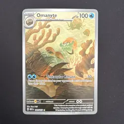 Omanyte 180/165 Pokemon Sv: Scarlet & Violet 151 Illustration Rare Mint! - Image 1