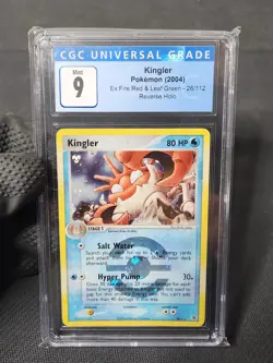 2004 Pokemon EX Fire Red Leaf Green Kingler #26 Reverse Holo Rare CGC 9 Pokemon - Image 1