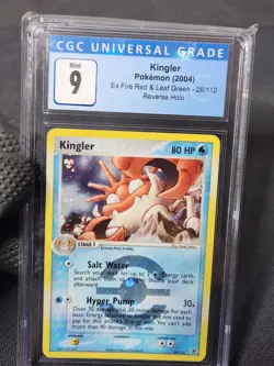 2004 Pokemon EX Fire Red Leaf Green Kingler #26 Reverse Holo Rare CGC 9 Pokemon - Image 3
