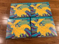 lot of 4 pokemon ETB mega evolution ascended heroes boxes +2 tins sealed! - Image 4