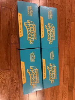 lot of 4 pokemon ETB mega evolution ascended heroes boxes +2 tins sealed! - Image 5