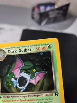 Pokemon TCG Dark Golbat 24/82 Team Rocket Regular 1st Edition + SWIRL 🌀 - Image 2