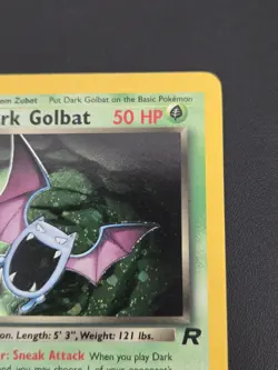 Pokemon TCG Dark Golbat 24/82 Team Rocket Regular 1st Edition + SWIRL 🌀 - Image 3