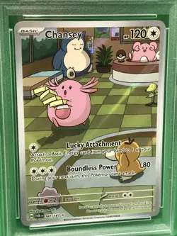PSA 10 Chansey #187 IR Twilight Masquerade Illustration Rare Pokemon TCG Snorlax - Image 4