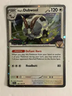 Pokemon TCG Near Mint Journey Together Comos Holographic Dubwool 136/159 - Image 1