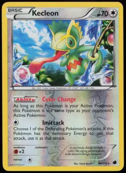 Kecleon 94/116 MP Plasma Freeze Rare Reverse Holo Pokemon - Image 1
