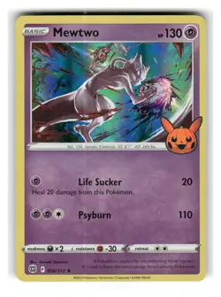 Mewtwo 056/172 Holo Promo Trick or Trade BOOster Pokemon Holo Near Mint - Image 1