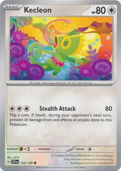 Kecleon - 122/159 - Common - Journey Together - 2025 Pokemon TCG - Near Mint - Image 1