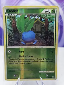 Pokemon Oddish Common Undaunted 60/90 HP Reverse Holo - Image 1
