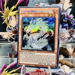 Yugioh Tenpai Dragon Paidra MP25-EN064 Prismatic Secret Rare 1st Ed Near Mint - Image 1