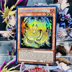 Yugioh Tenpai Dragon Genroku MP25-EN082 Prismatic Secret Rare 1st Ed Near Mint - Image 1