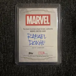 2025 Topps Marvel Studios Sketch Card Luke Cage Artist Rafael Dante 1/1 - Image 2