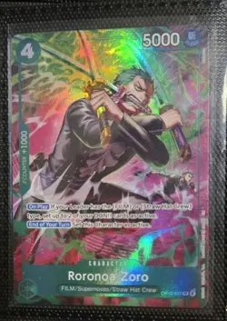 One Piece OP15 Roronoa Zoro OP13-037 TR Foil - (Treasure Rare) English - Image 1