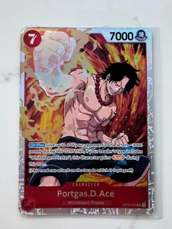 Bandai One Piece TCG Portgas D. Ace OP02-013 Paramount War Foil SR - Image 1
