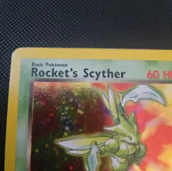 Vintage Rocket's Scyther 13/132 Gym Heroes Holo WOTC Era Pokemon Card - Image 5