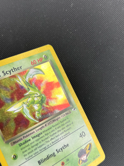Rocket's Scyther 13/132 Gym Heroes Holo Rare Pokemon Card MP - Image 3