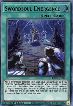 Yugioh! LP Swordsoul Emergence - BODE-EN053 - Ultra Rare - 1st Edition Lightly P - Image 1
