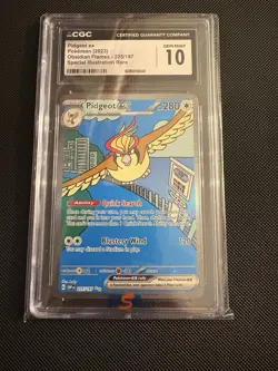 CGC GEM MINT 10 - Pokemon TCG Pidgeot EX 225/197 Obsidian Flames - Image 1